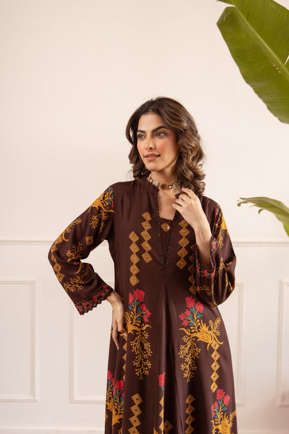 Karen peanut printed kurta pant set