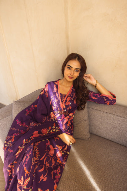 Karen byzan cotton printed suit set