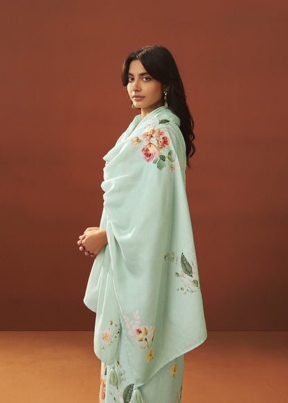 Itrh kelly printed cotton linen suit set