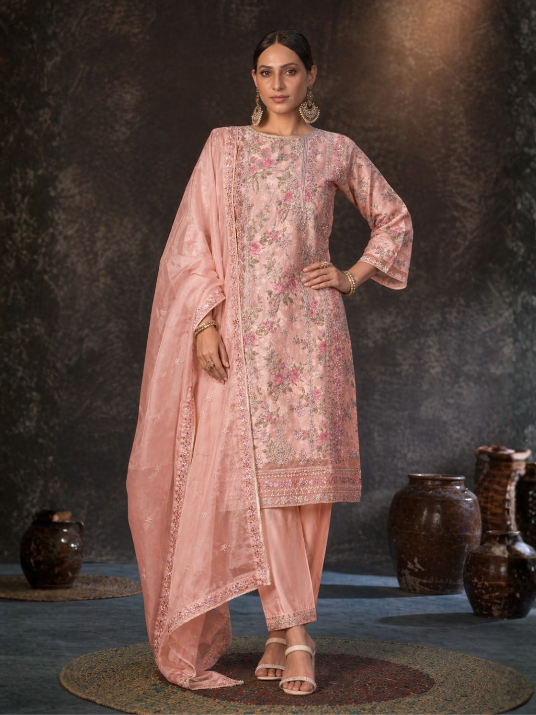 Mayuri Rose Full Work Suit Set