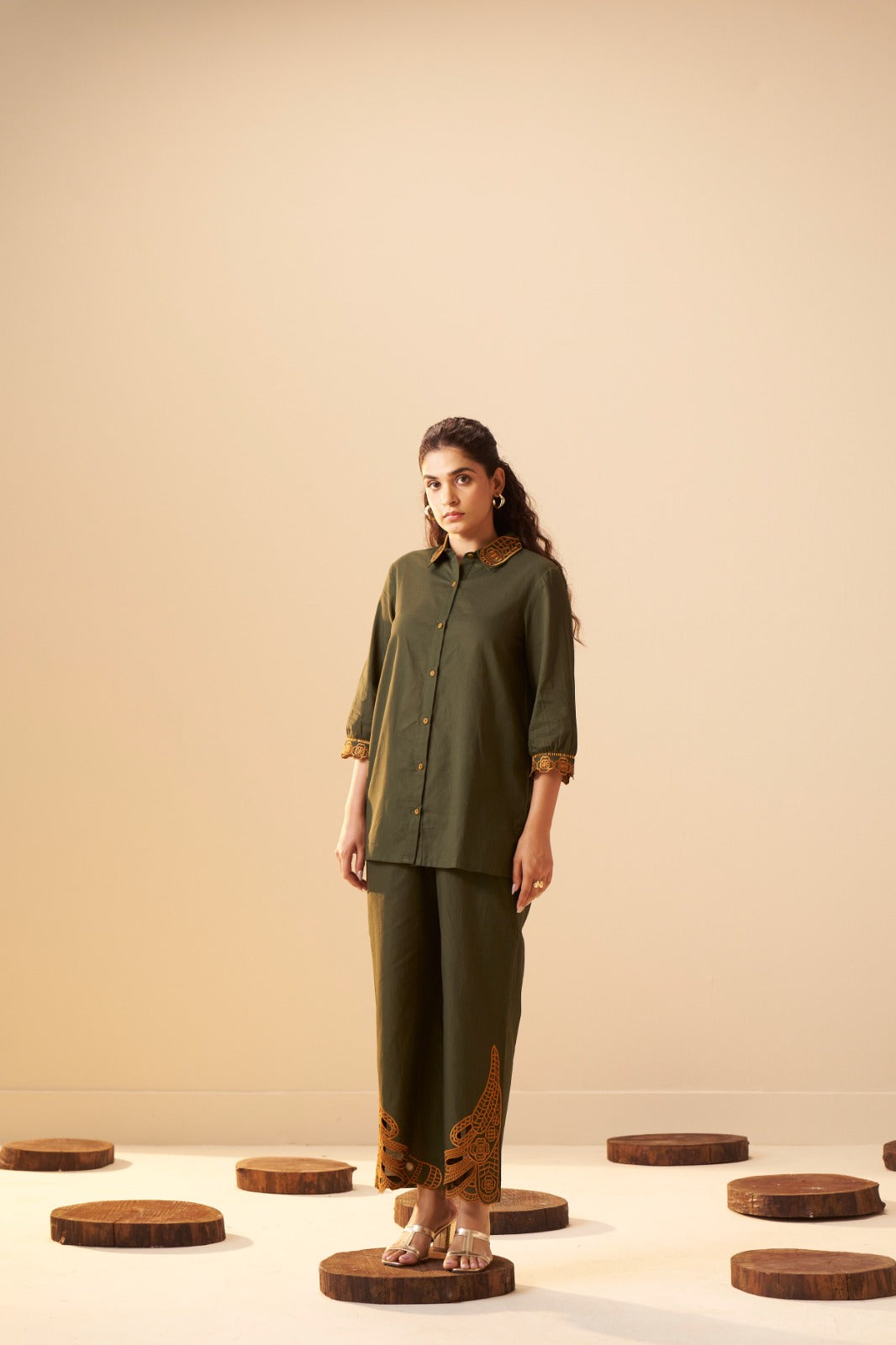 Tisca forest embroidery co-ord set