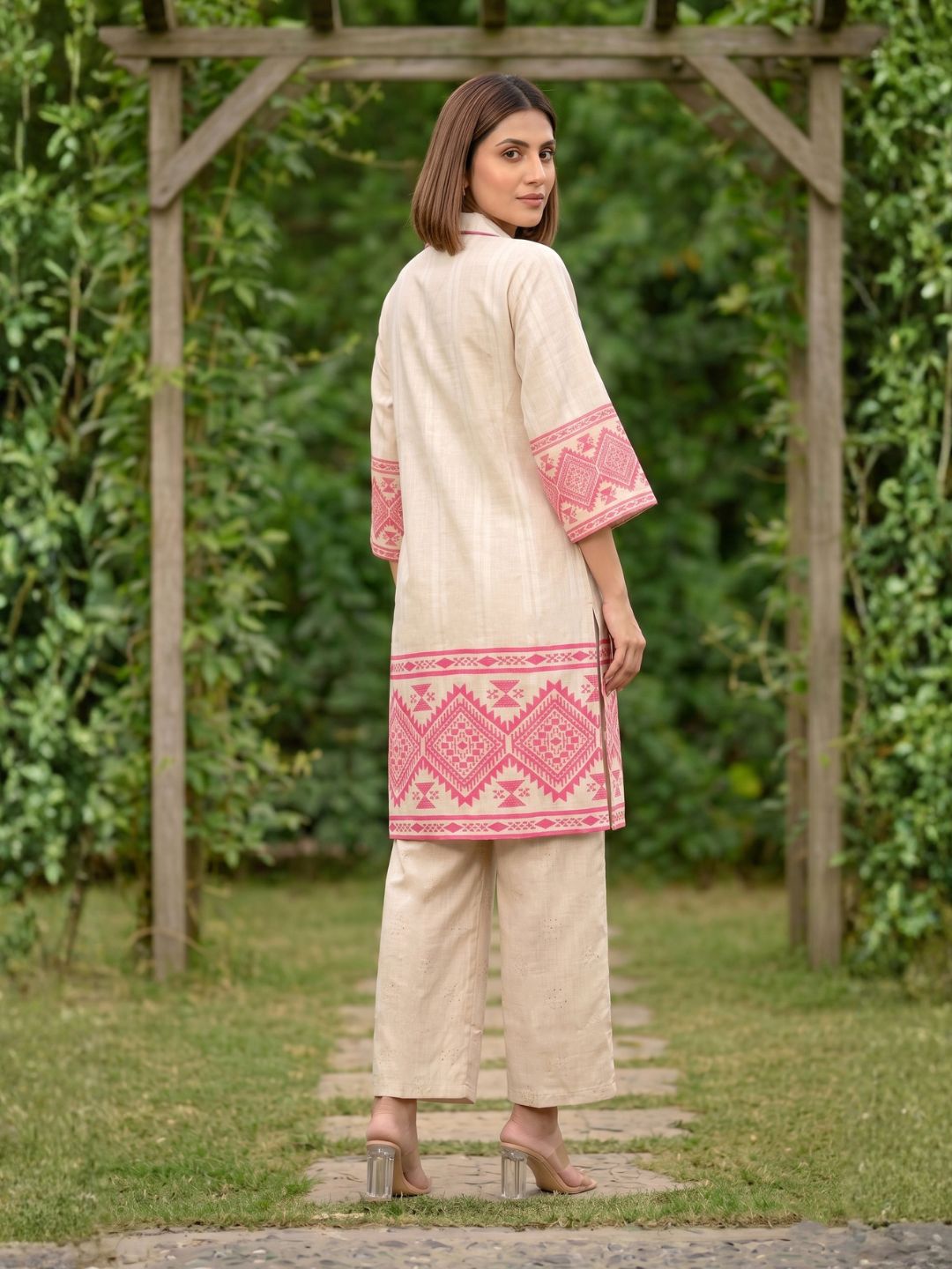 Viyona wisper cotton printed co-ord set