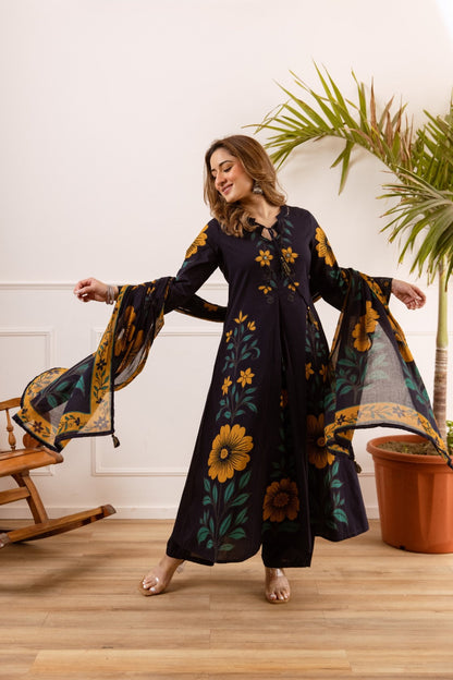 Karen kaloom cotton suit set
