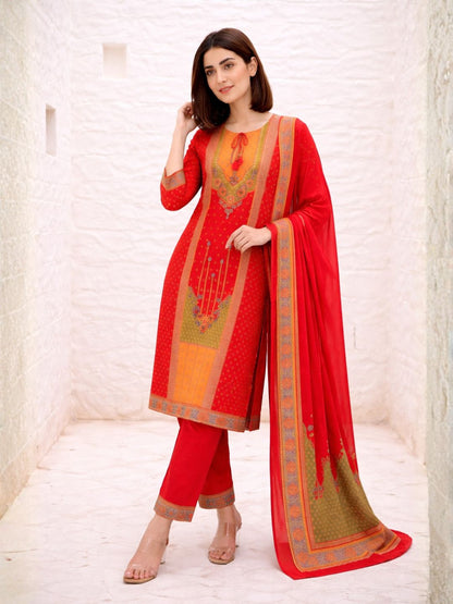 Shanti Crimson Work Suit Set