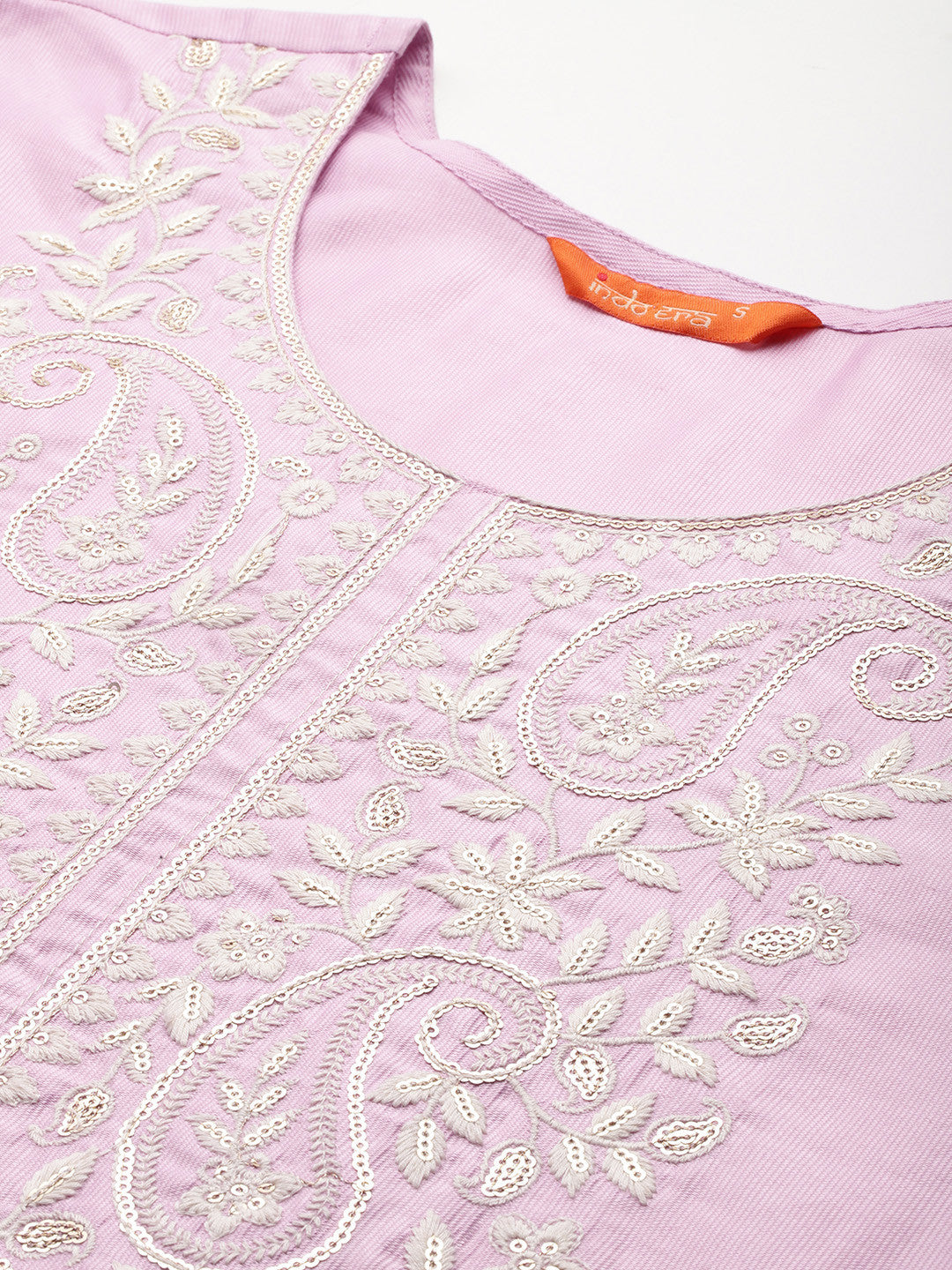 Ethnic Motifs Embroidered Thread Work Liva Kurta with Trousers & Dupatta