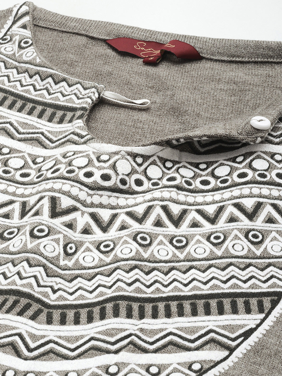 Printed Keyhole Neck Kurta with Trousers