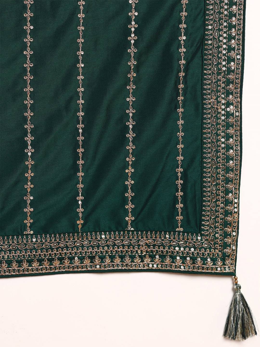 Dhiyona KL Floral Embroidered Regular Republic Day Kurta with Palazzos & With Dupatta