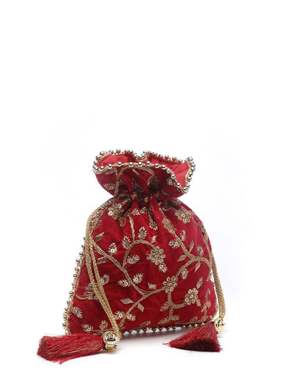 Dhiyona NR Floral Embroidered Potli
