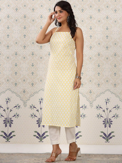 Dhiyona OD  Geometric Printed Pure Cotton Kurta