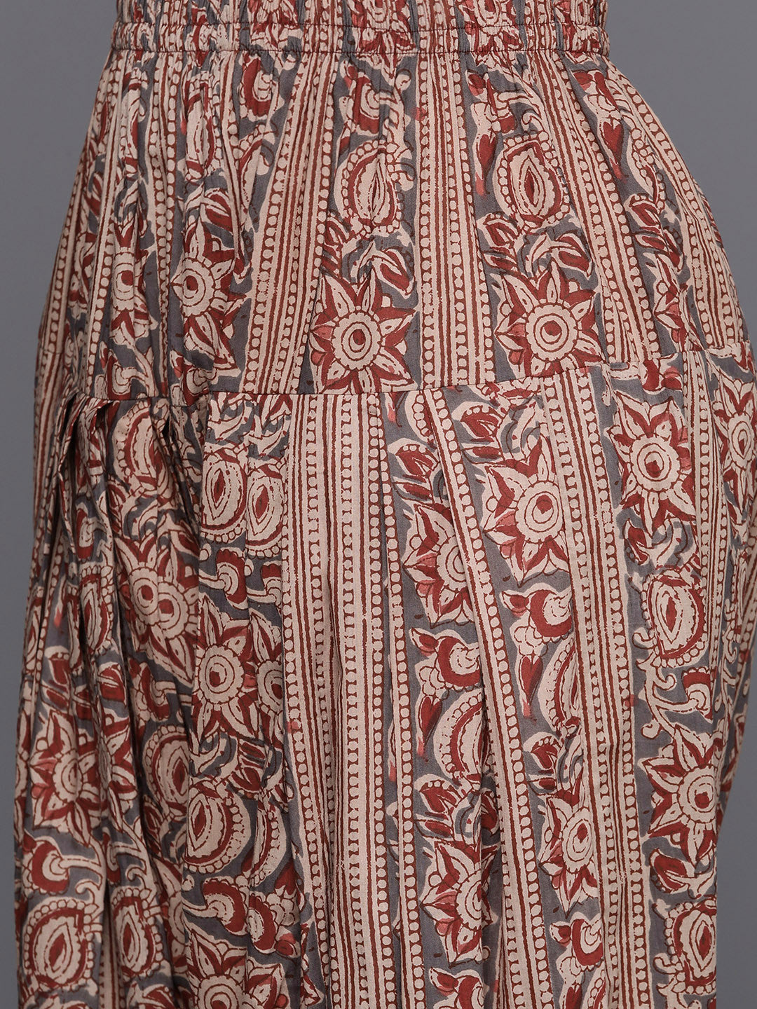 Floral Printed Pure Cotton Kurta with Salwar & Dupatta