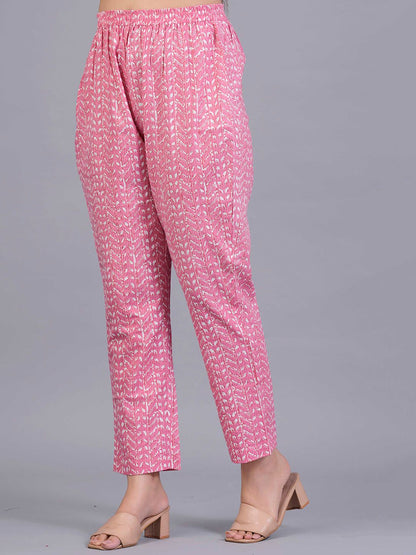 Dhiyona KL Ethnic Motif Printed Regular Pure Cotton Kurta With Trousers & Dupatta