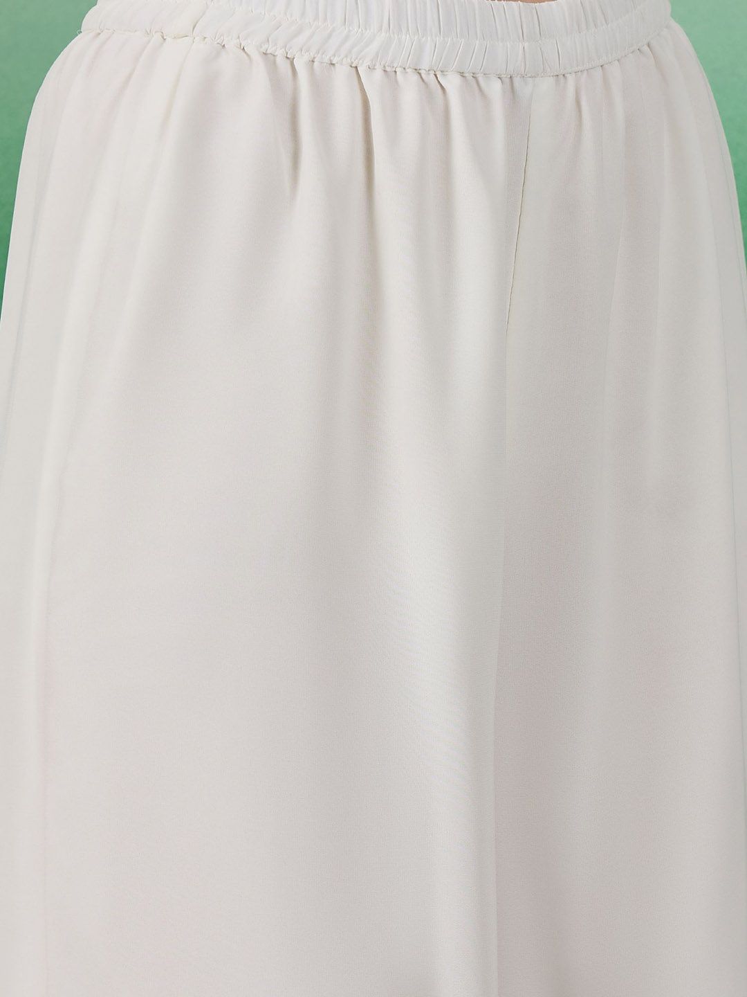 Dhiyona KL Floral Embroidered Georgette Straight Kurta With Palazzo & Dupatta