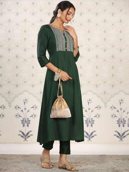 Dhiyona OD  Round Neck Thread Work Kurta