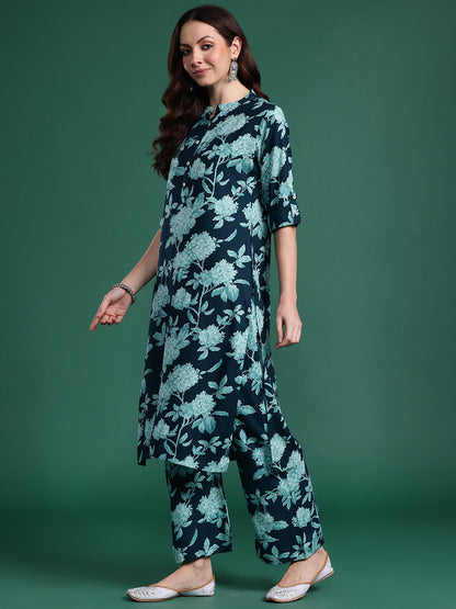 Floral Printed Kurta with Palazzos