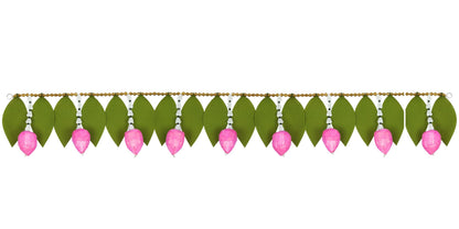Toran for Main Door Entrance, Handmade Mango Leaf Toran, Traditional Bandarwal for Festival, Wedding & Home Decor, Artificial Leaf Door Hanging (42 x 7 Inches, Green)
