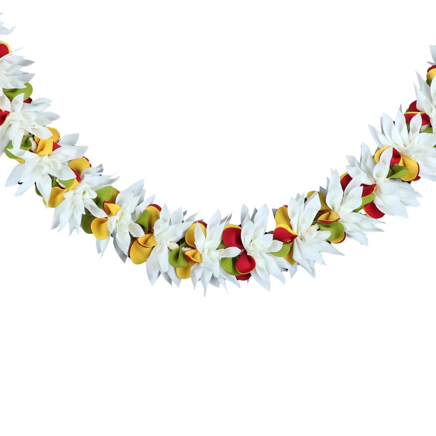 Toran for Main Door Entrance, Bandarwal for Festival, Pooja Mandir & Wedding, Handmade Traditional Flower Hanging for Home & Office Decor (42 inches 30 inches) White