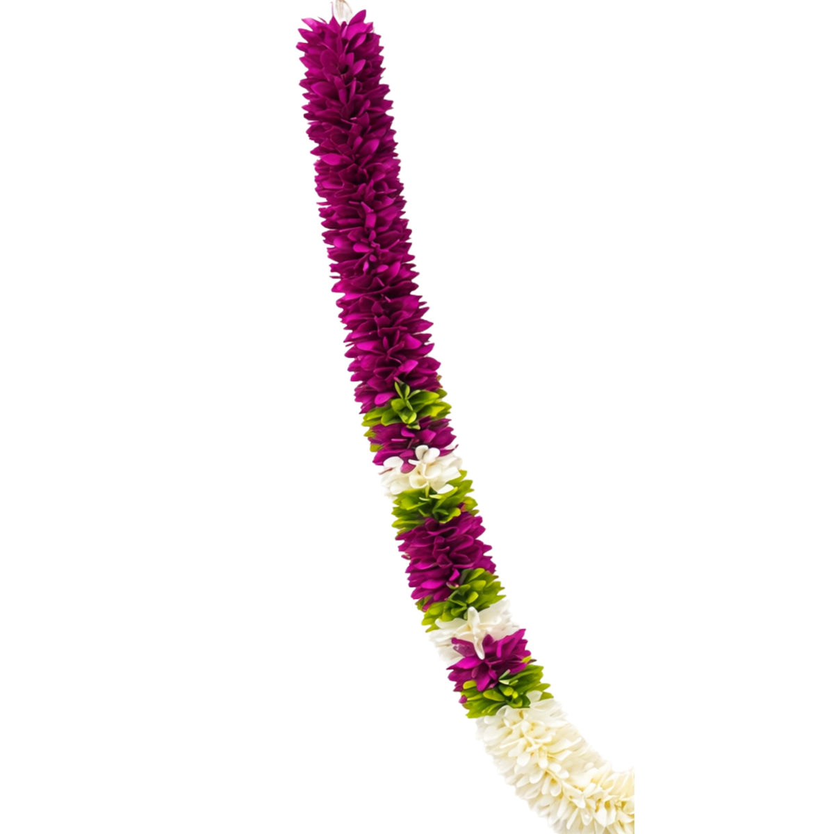 Flower Garland for Pooja Mandir Decoration, 40 Inches Hanging Mala for Photo Frame, Haar Mala for God Idols, Photo Frames of Loved Ones, Ancestors, Pitra & Pooja Room Décor (Voilet)