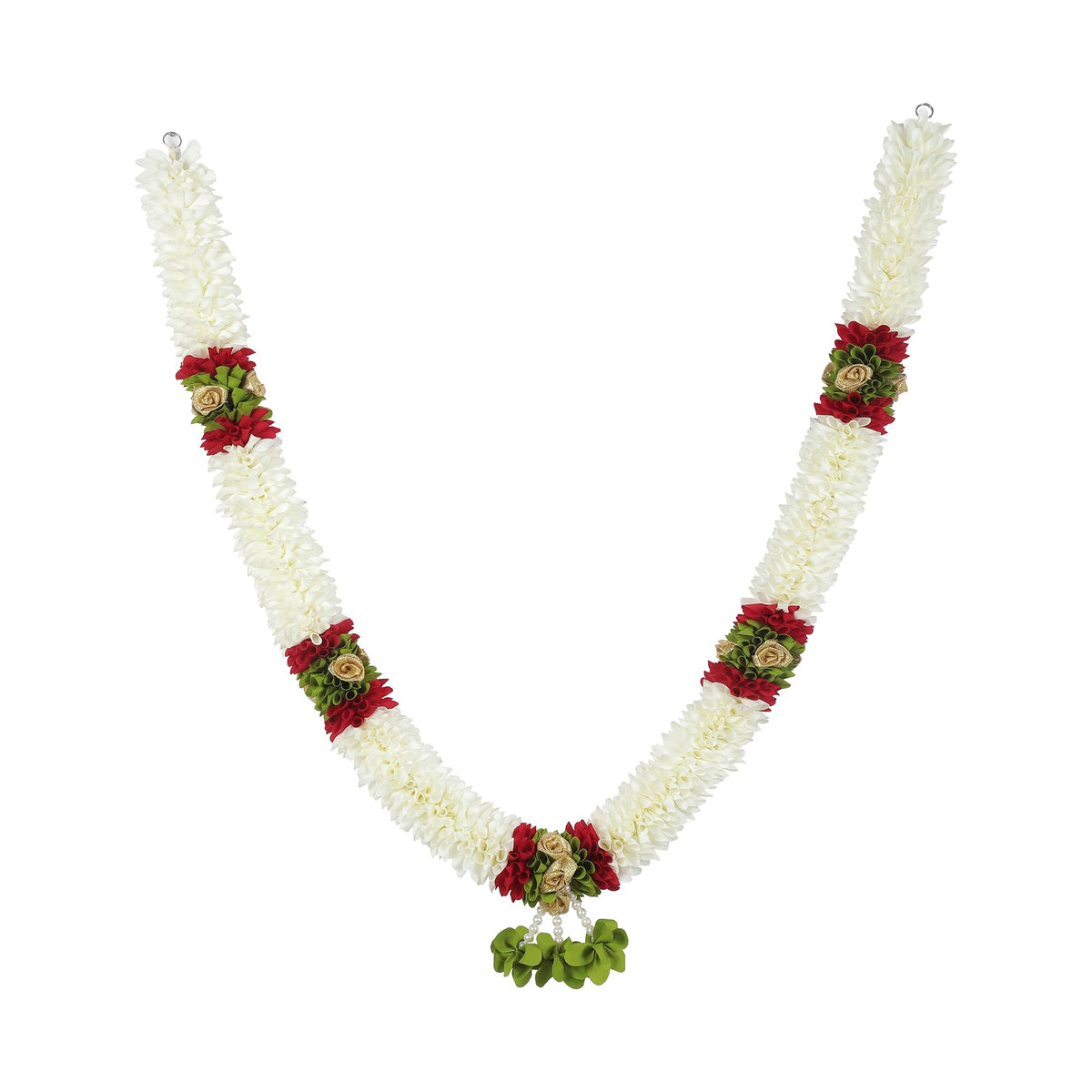 Garland for Photo Frame, 60 Inches Artificial Garland, Garland for Decoration,God Idol, Festivals, Home Décor, Varalakshmi, Diwali,Ugadi, Sankranti, Navaratri & Wedding (Off White)