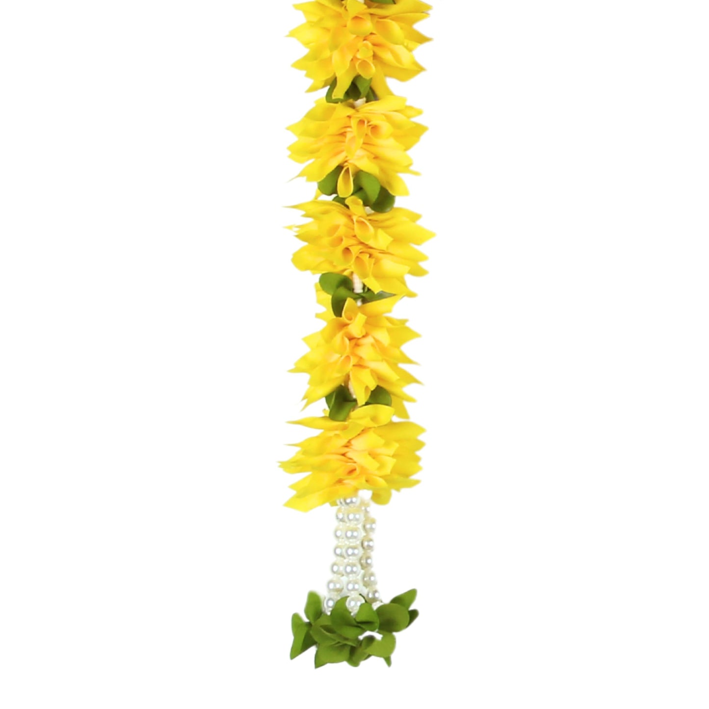 Toran for Main Door Entrance, Bandarwal for Festival, Pooja Mandir & Wedding, Handmade Traditional Flower Hanging for Home & Office Decor (40 inches 18 inches) Yellow