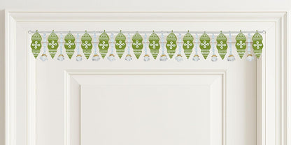 Toran for Main Door Entrance, Handmade Mango Leaf Toran, Traditional Bandarwal for Festival, Wedding & Home Decor, Artificial Leaf Door Hanging (42 x 6 Inches, Green)