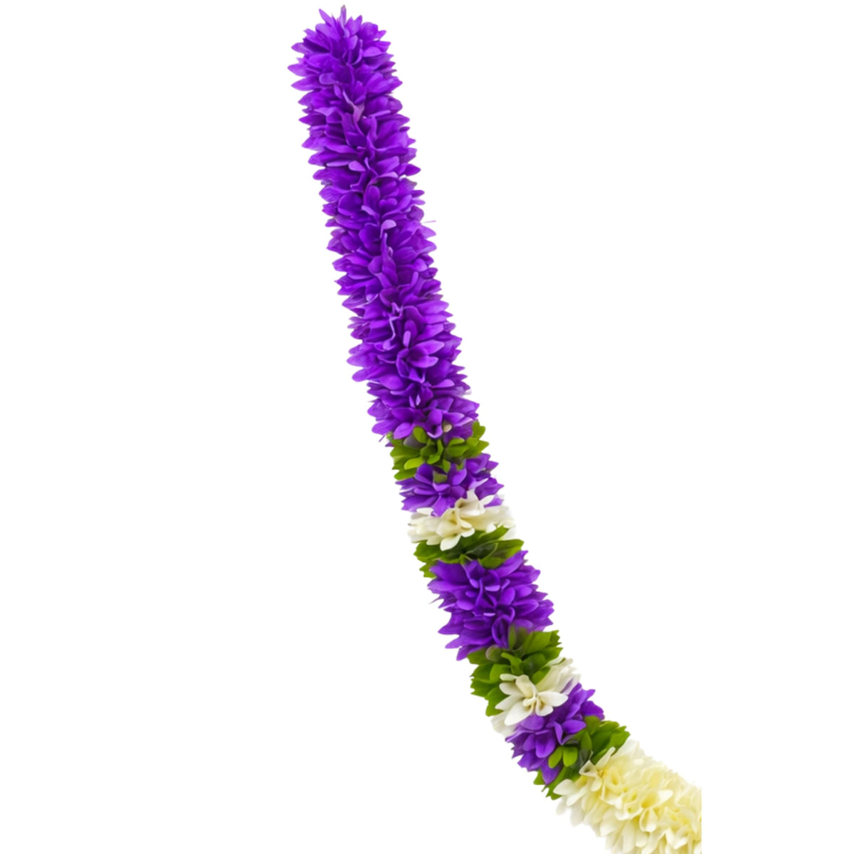 Flower Garland for Pooja Mandir Decoration, 40 Inches Hanging Mala for Photo Frame, Haar Mala for God Idols, Photo Frames of Loved Ones, Ancestors, Pitra & Pooja Room Décor (Purple)