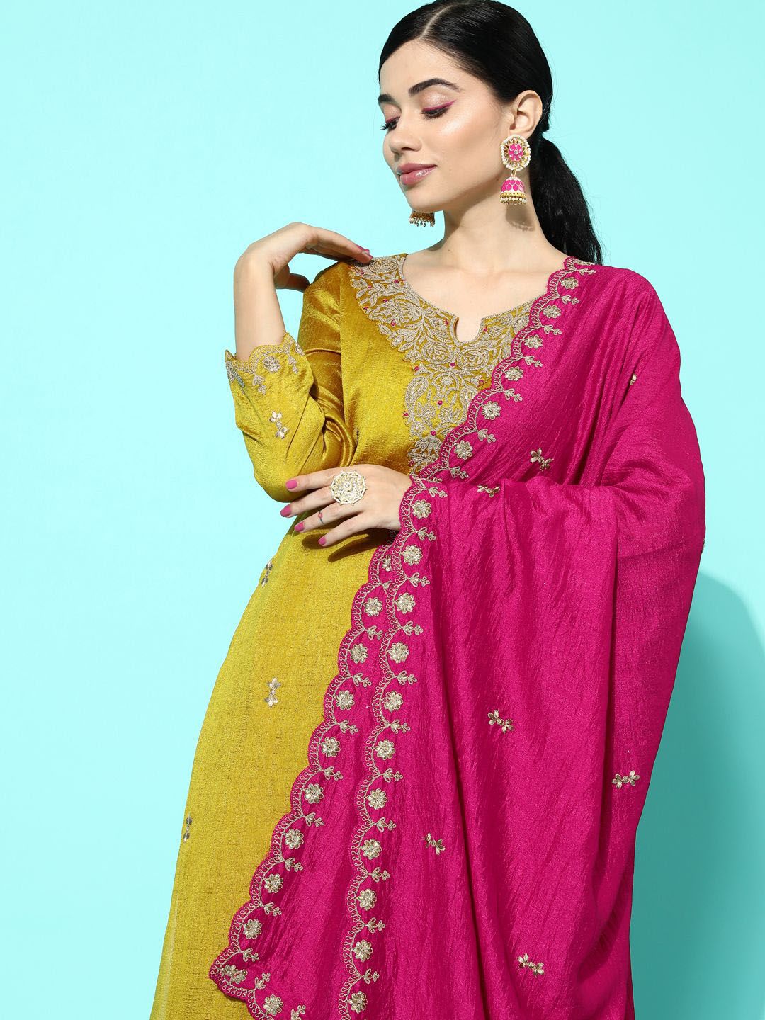 Dhiyona SN Embroidered Kurta Sets