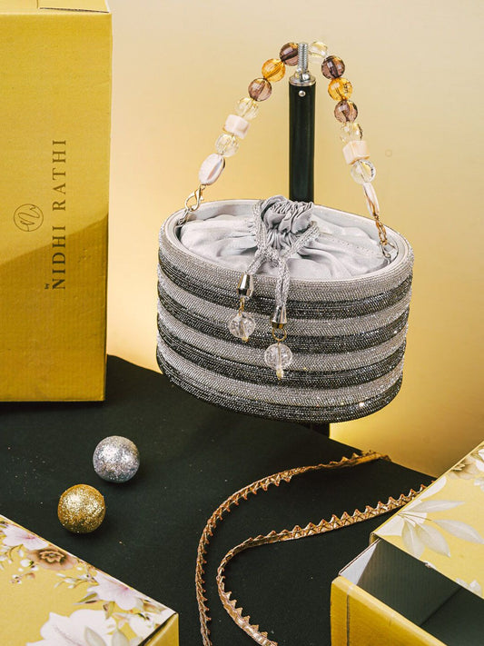 Dhiyona NR Embellished Potli Clutch