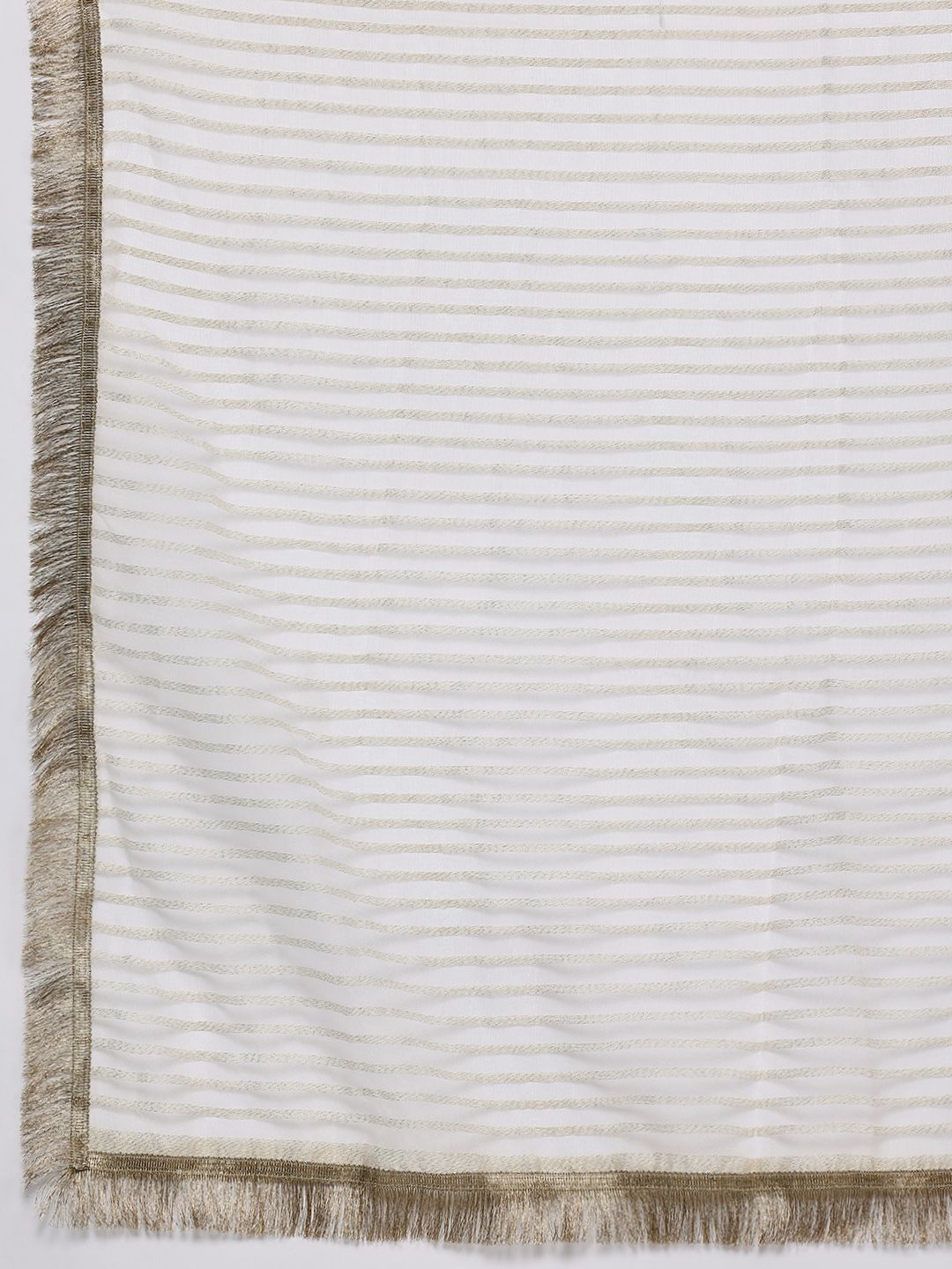 Off White Ethnic Motifs Yoke Design Sequinned Kurta With Trousers & Dupatta