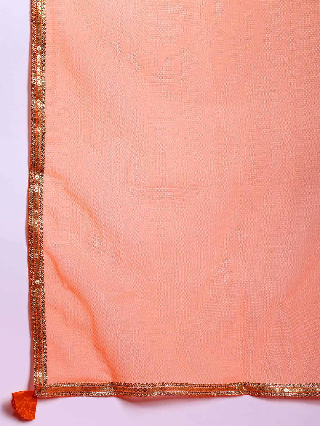 Dhiyona IE Bandhani Printed Sequinned Pure Cotton Kurta With Trousers & Dupatta