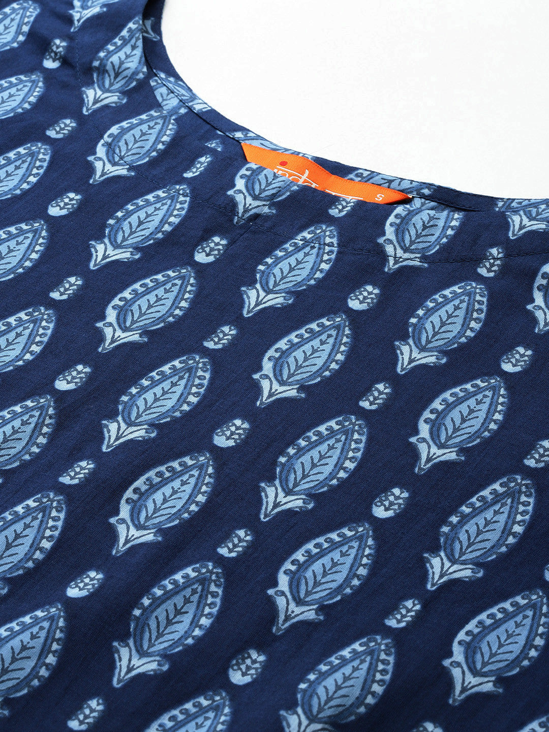 Ethnic Motifs Printed Pure Cotton Kurta with Trousers