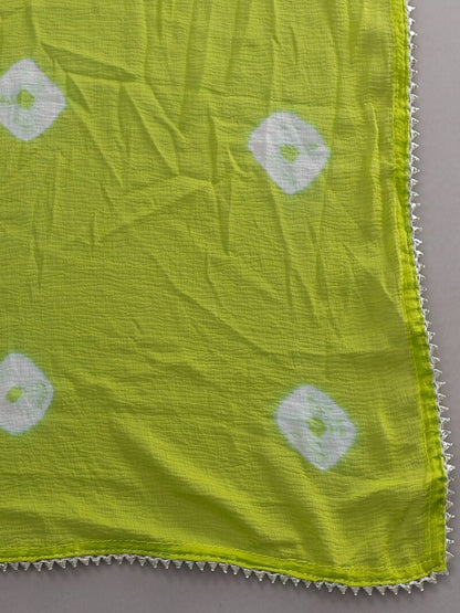 Dhiyona KL Ethnic Motifs Printed Regular Pure Cotton Kurta with Trousers & With Dupatta