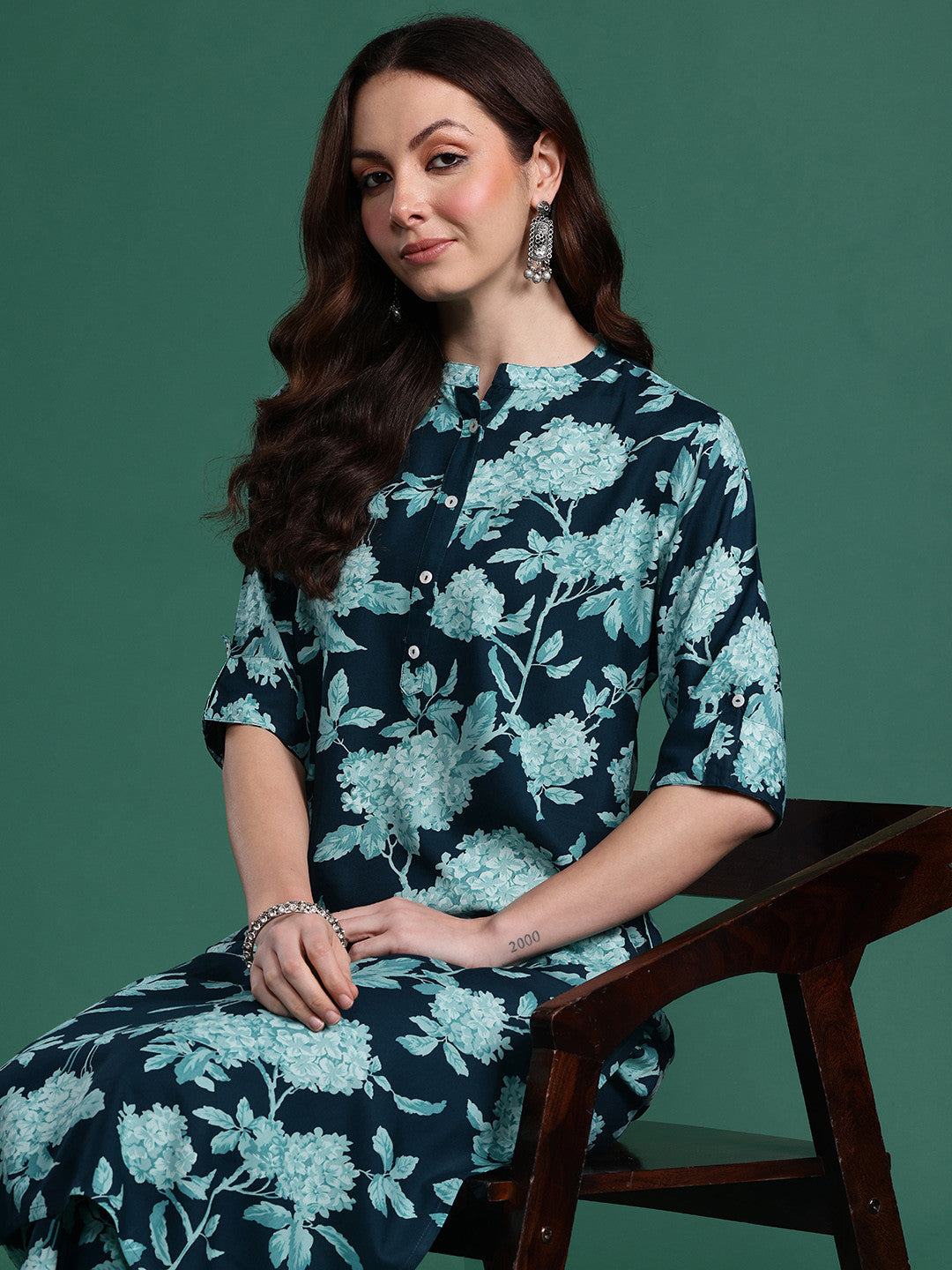 Floral Printed Kurta with Palazzos