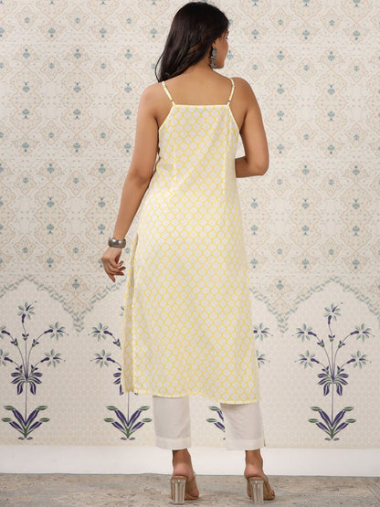 Dhiyona OD  Geometric Printed Pure Cotton Kurta