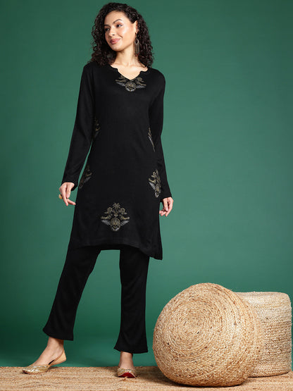 Ethnic Motifs Printed Regular Kurta With Trousers
