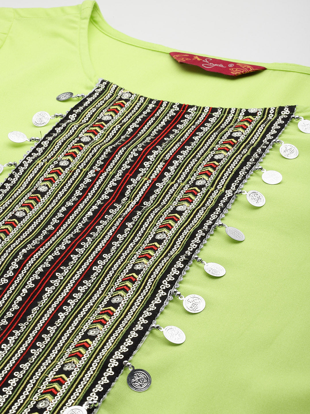 Straight Sequined Kurta with Palazzos