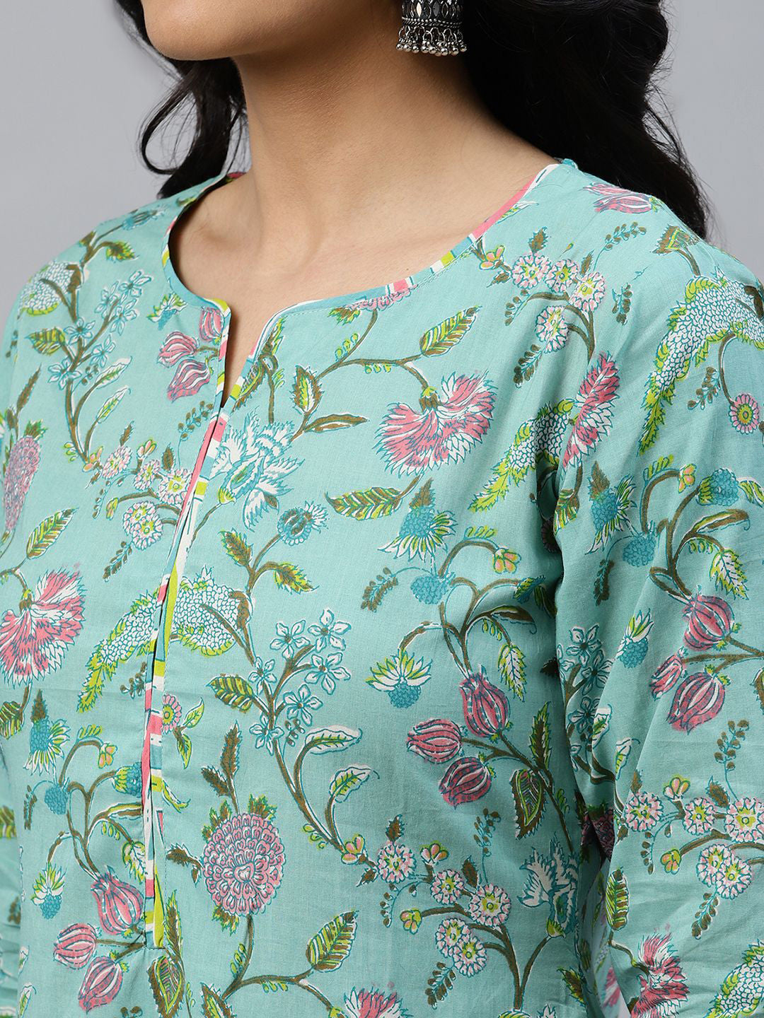 Women Ethnic Motifs Printed Kurta with Palazzo & Dupatta