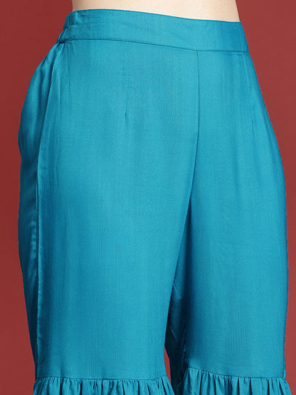 Dhiyona AN Ethnic Motifs Embroidered Kurta with Sharara