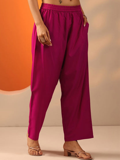 Women Ethnic Motifs Printed Regular Kurta with Trousers & With Dupatta