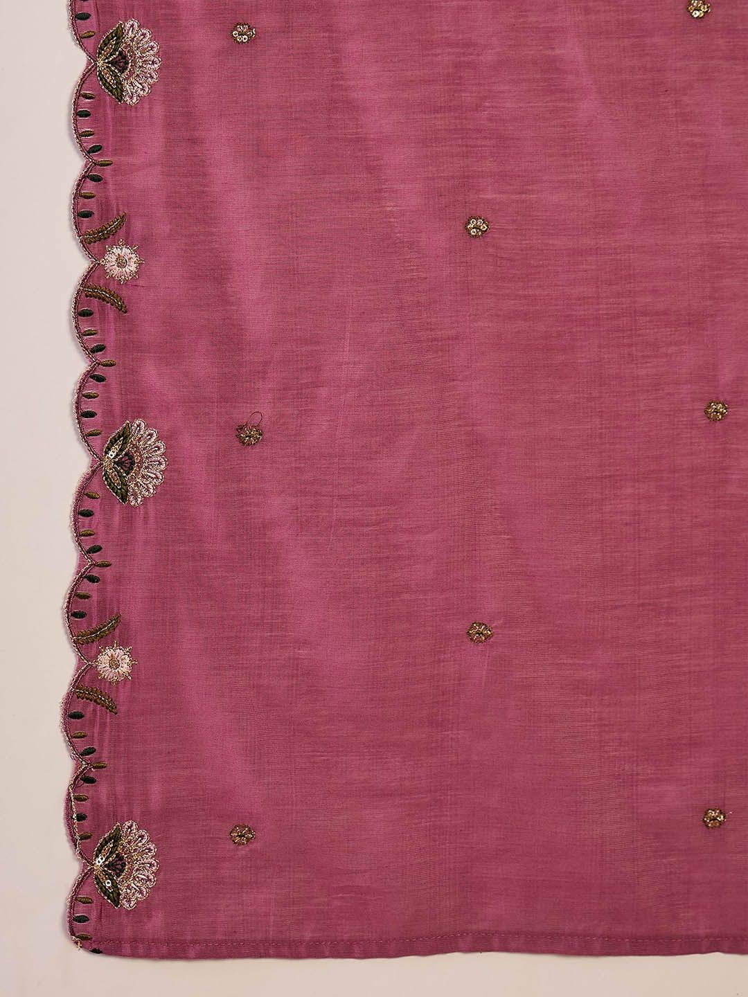 Dhiyona SN Women Embroidered Anarkali Kurta With Palazzo & Dupatta