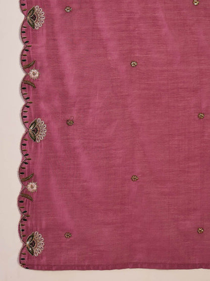 Dhiyona SN Women Embroidered Anarkali Kurta With Palazzo & Dupatta