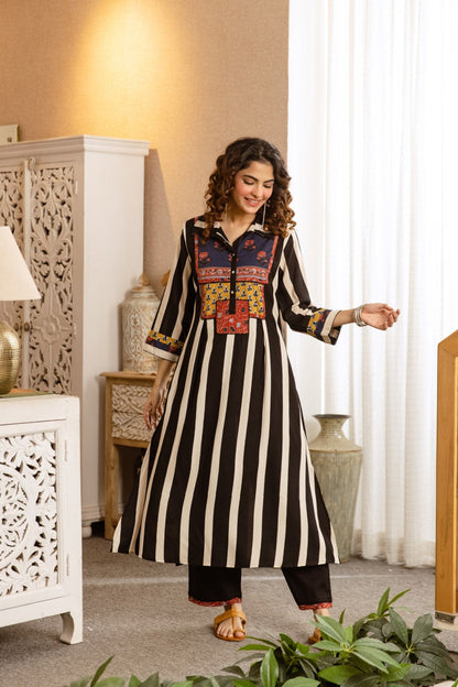Karen lumin cotton kurta pant set