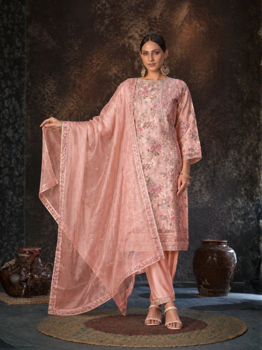 Mayuri Rose Full Work Suit Set