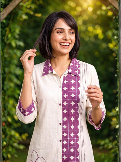 Vibha Raisin Printed Co-ord Set