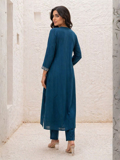 Vairagi Nile Cotton Embroidered Suit Set