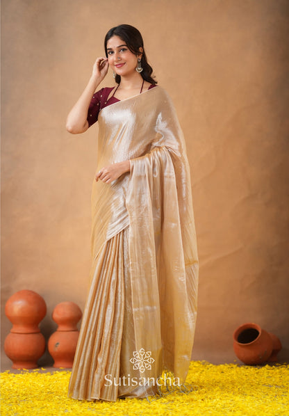 Dhiyona SS Ivory Gold Horizon – Flowing with Regal Charm