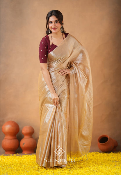 Dhiyona SS Ivory Gold Horizon – Flowing with Regal Charm