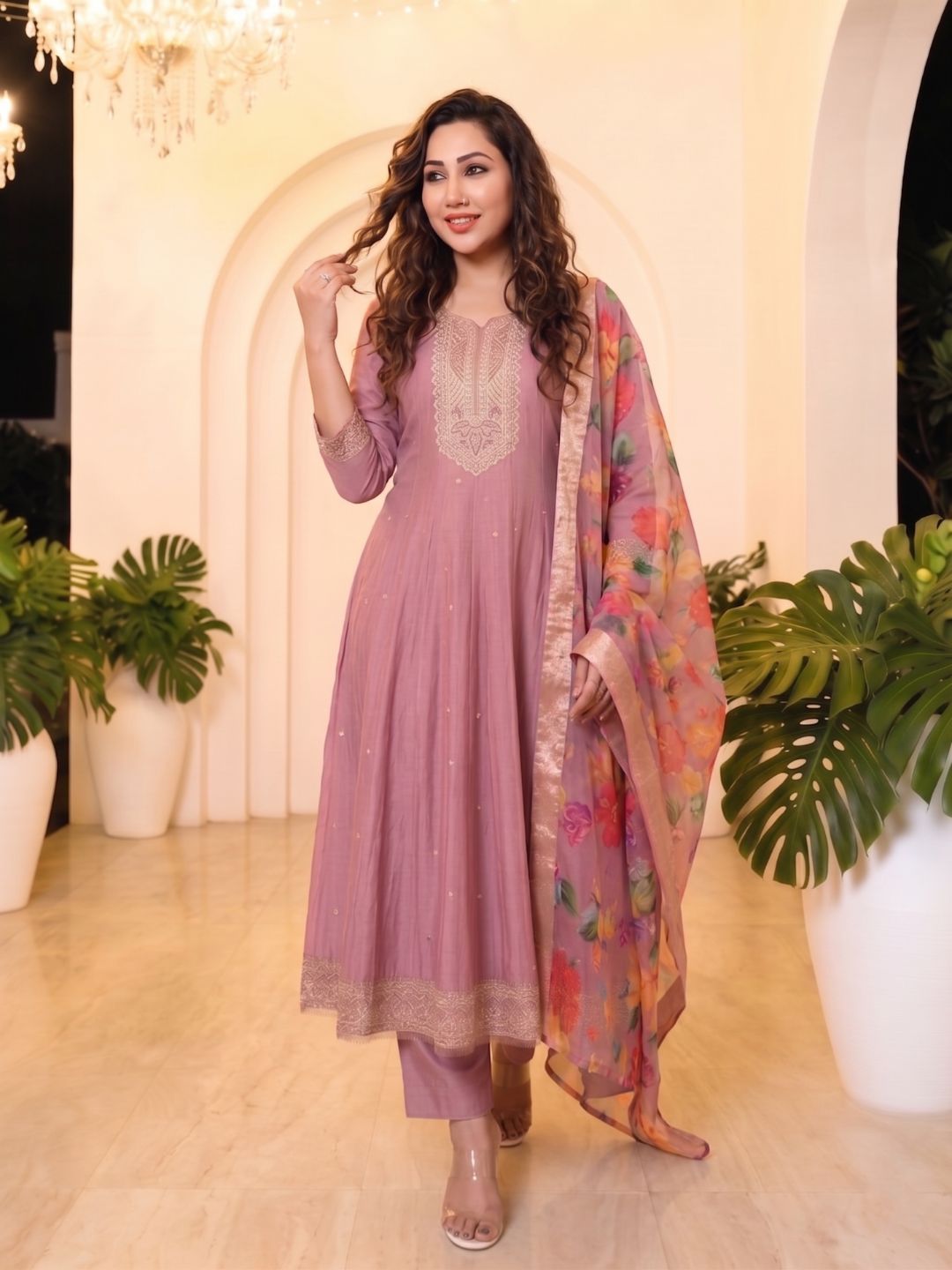 Shanti Salmon Full Work Suit Set