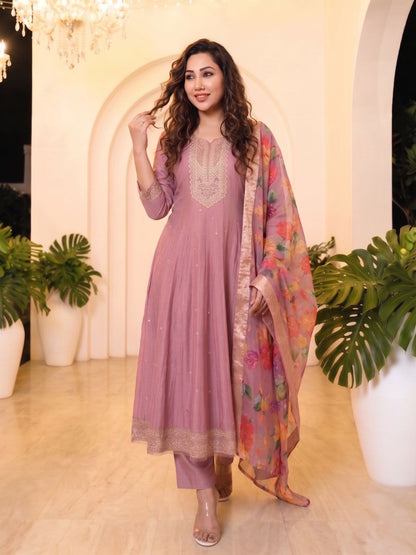 Shanti Salmon Full Work Suit Set