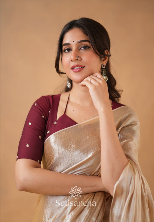 Dhiyona SS Ivory Gold Horizon – Flowing with Regal Charm