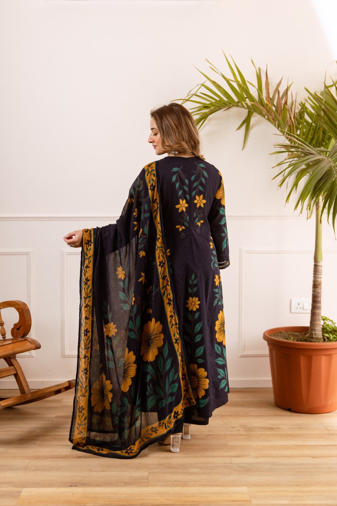 Karen kaloom cotton suit set